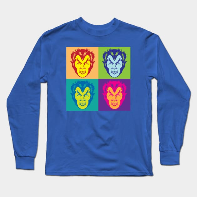 Pop Goes the Werewolf Long Sleeve T-Shirt by DesignWise